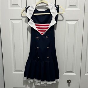 Leg Avenue Navy and White Sailor Dress